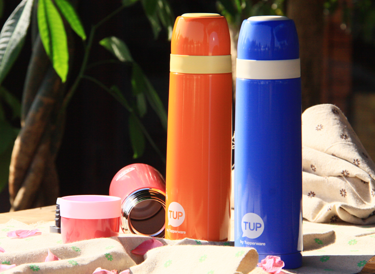 特百惠(tupperware) 500ml保温杯女士不锈钢煮粥杯焖烧杯水杯子