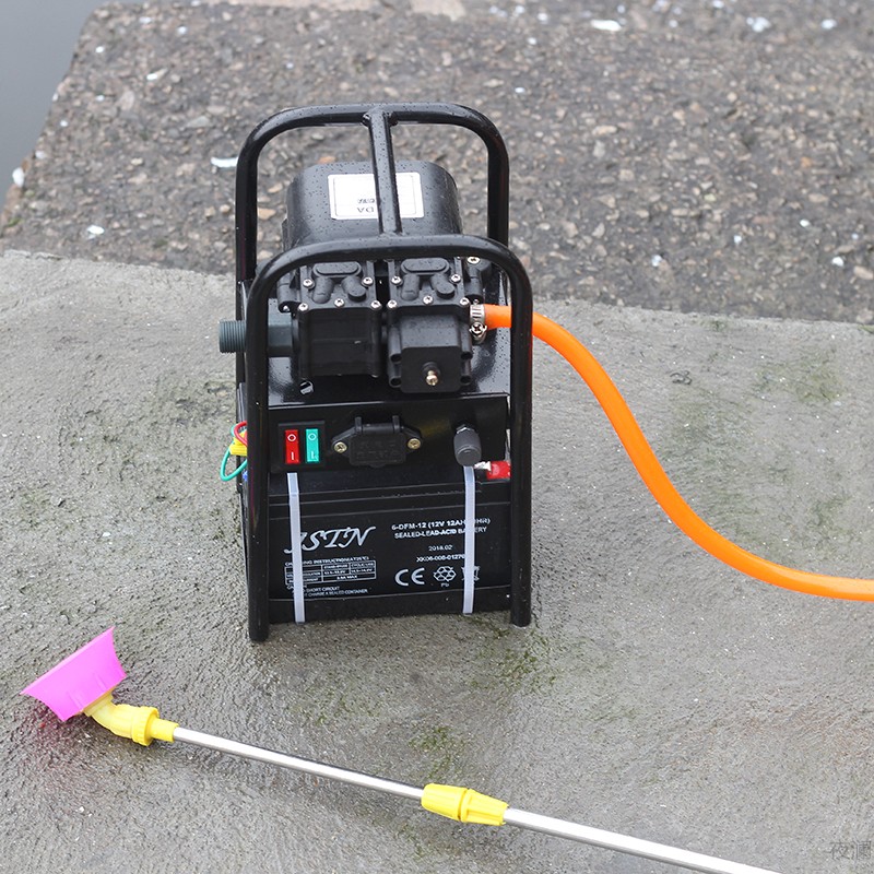 手提式打药机电动喷雾器弥雾机洗车机改装抽水机高压隔膜泵抽水泵