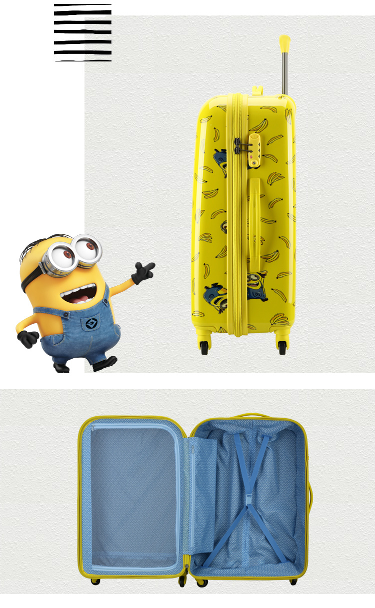 法国大使牌(delsey)神偷奶爸3小黄人拉杆箱 002625系列20/24/28英寸