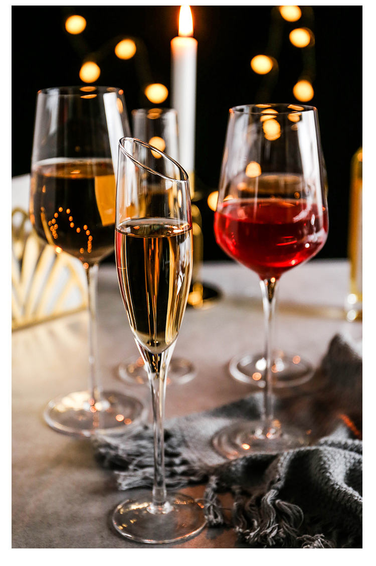 透明水晶玻璃酒杯鸡尾酒杯红酒杯高脚葡萄酒杯香槟杯洋酒杯