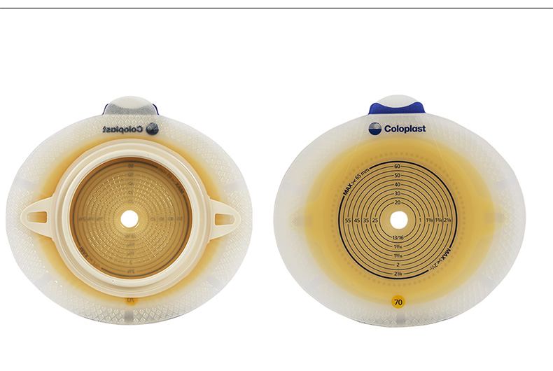 康乐保(coloplast)胜舒10045二件式造口袋底盘加强型平面半透明造瘘