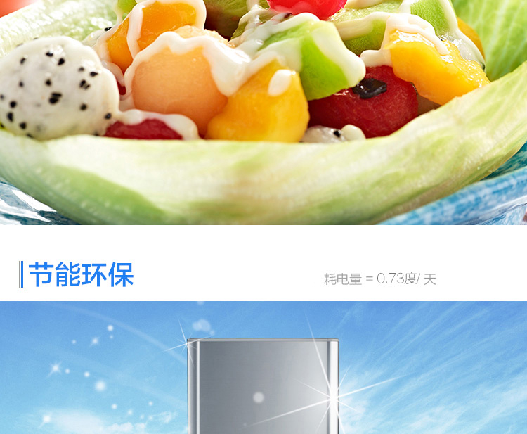 七星(sevenstars) bcd-179jd 179升 两门冷藏冷冻 双门冰箱