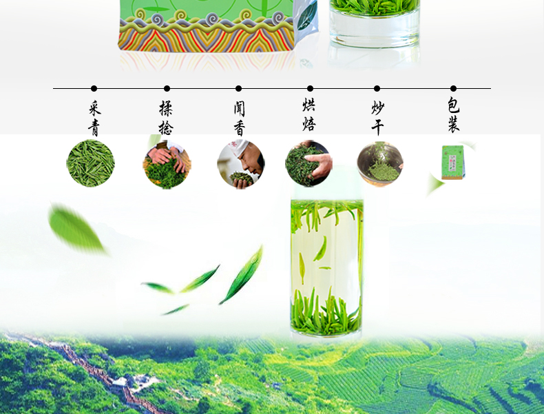 【中华特色】武汉馆 伍家台贡茶特级绿针2号100g新茶袋绿茶 茶叶 恩施