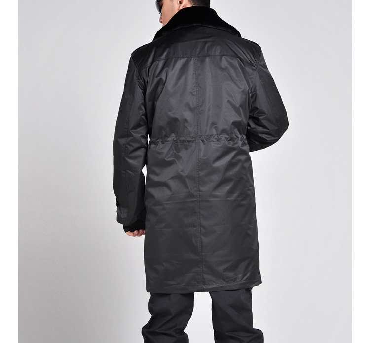 z00107式羊绒保安大衣男士棉服抗寒保暖加长加厚8