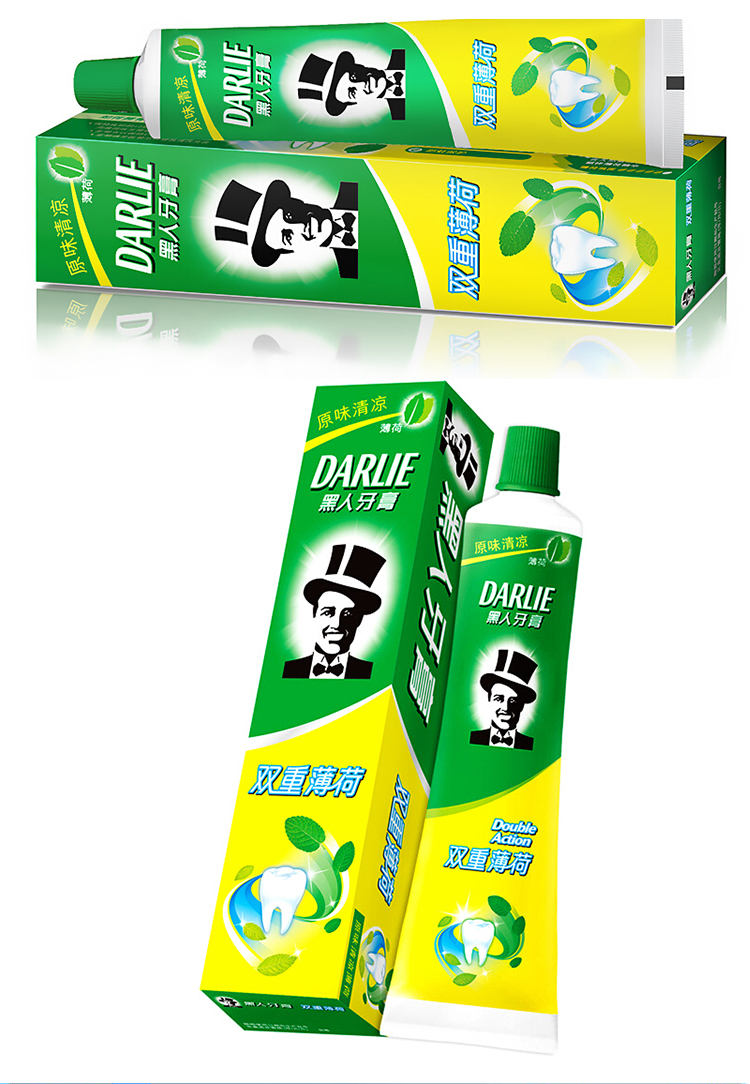 黑人darlie薄荷牙膏三支套装2251140g2