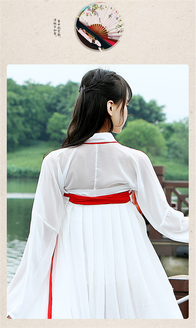 薇姬桑妮汉服女广袖流仙裙古装服装cos仙女服公主对襟齐胸襦裙写真