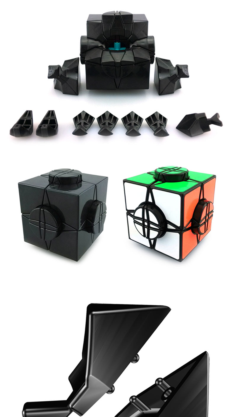 魔域文化时光轮魔方顺滑异形魔方魔中魔减压学生儿童玩具白底