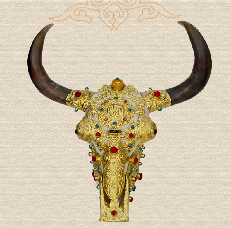 西藏班戈西藏班戈牛头工艺品西藏特色民族风情牛头工艺品西藏特色民族
