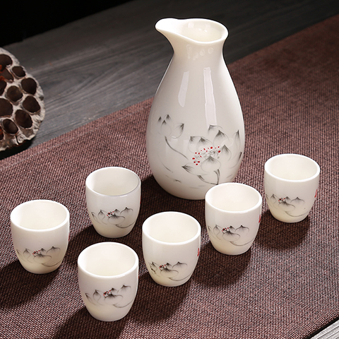 复古中国风陶瓷酒具套装日式酒壶分酒器白酒杯烈酒烧酒壶小酒盅