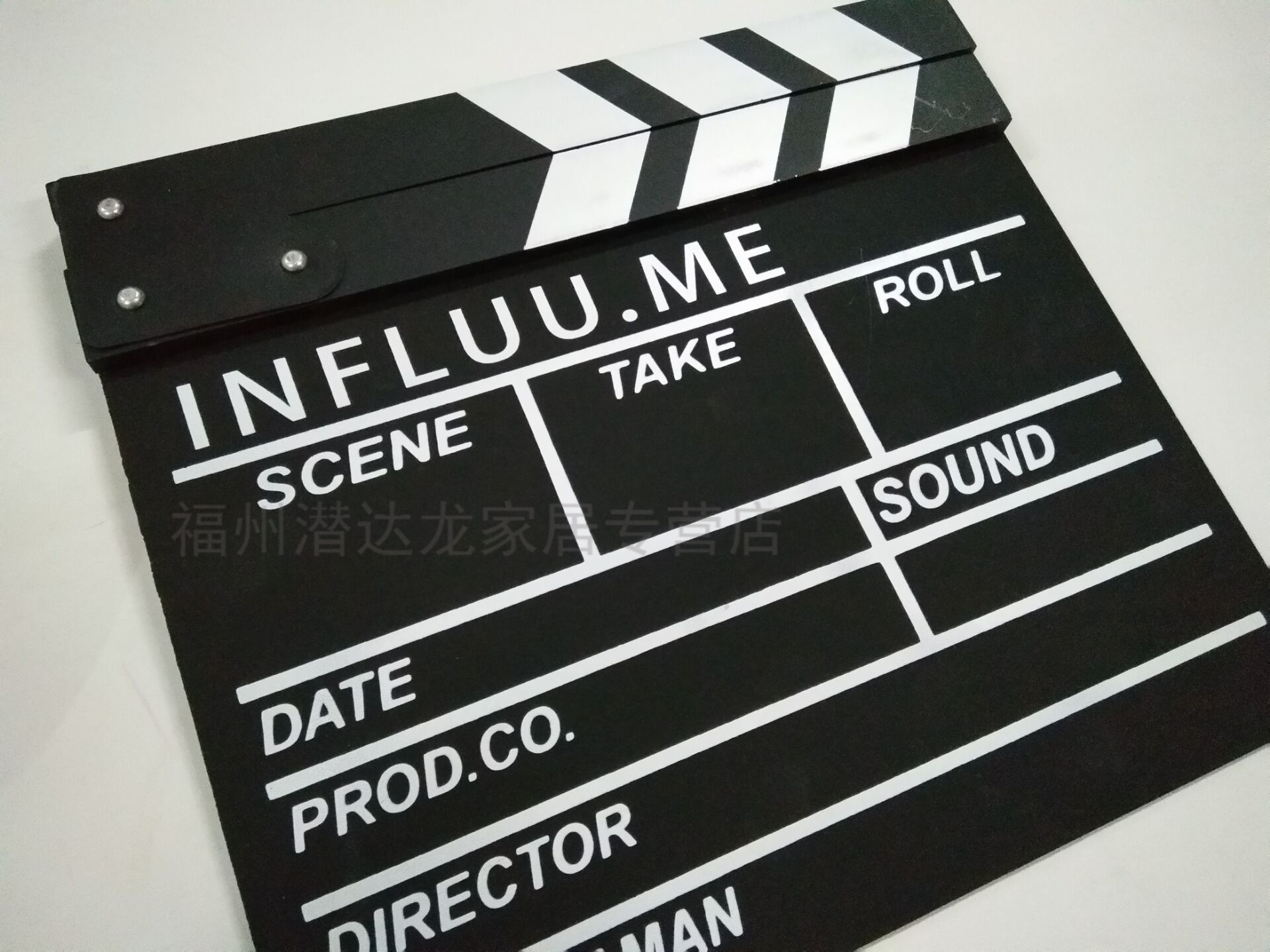 定制复古装饰场记板电影拍板导演板打板器木质产品摄影店拍照道具