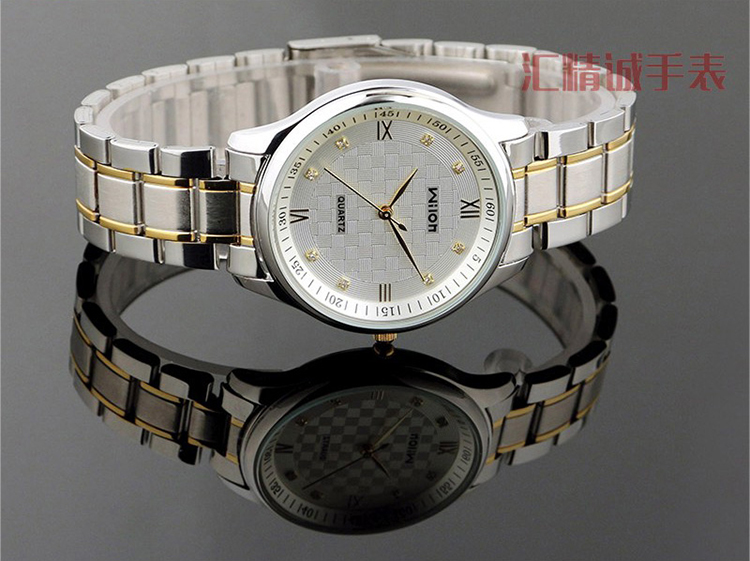 chinowilon手表经典罗马刻度男士表国产品牌休闲情侣表水钻石英表女士