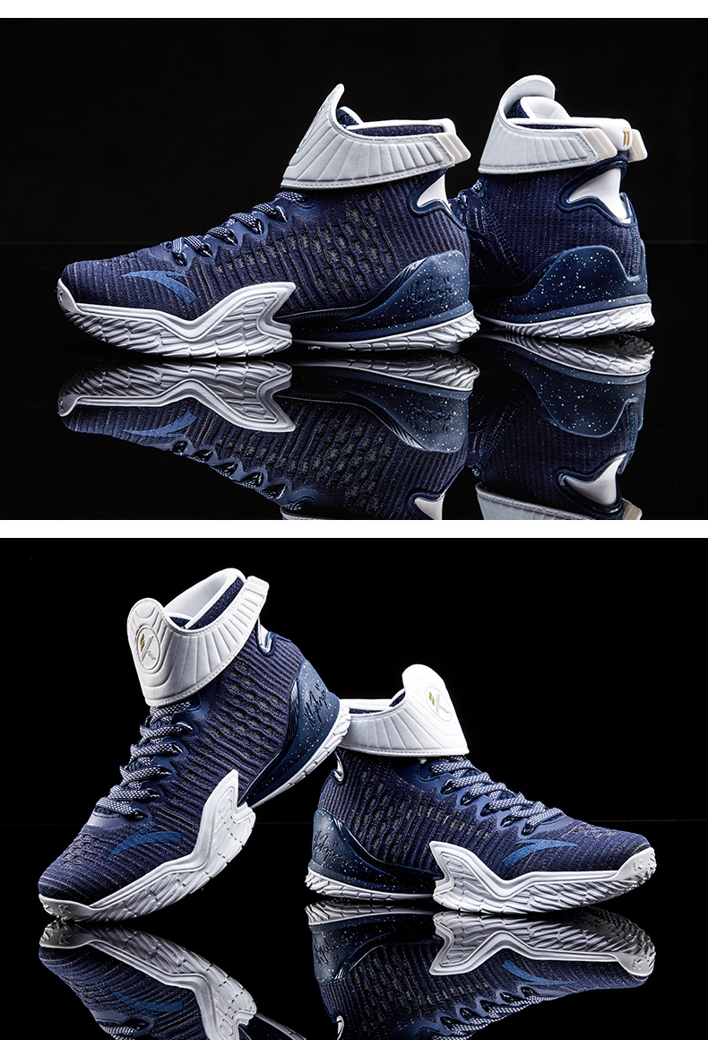 安踏篮球鞋男2018新款春季汤普森战靴kt3黑人月球鞋春季战靴