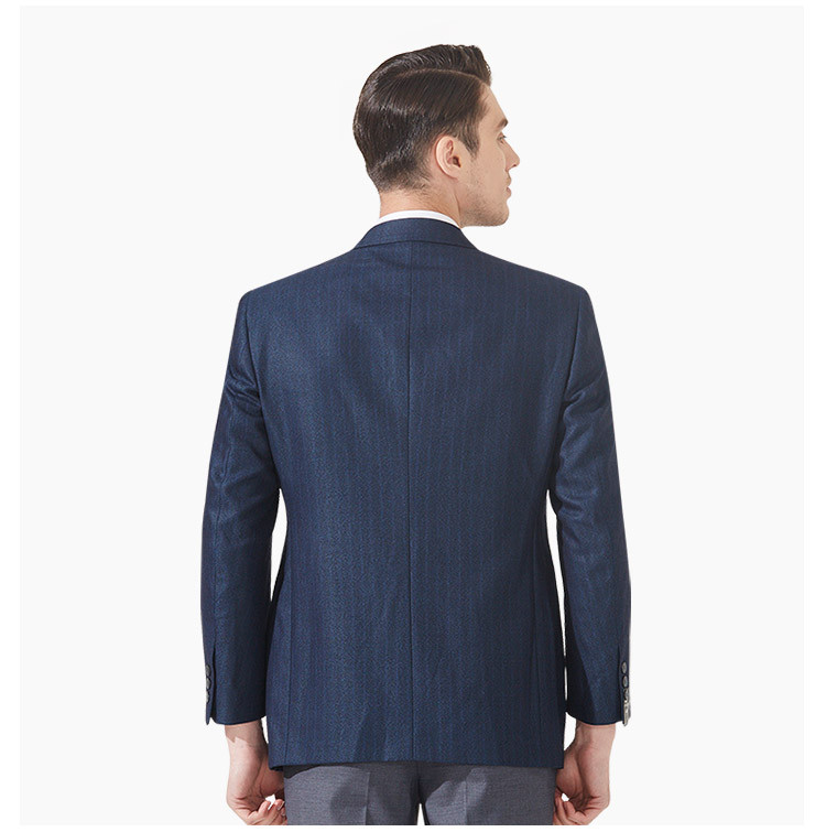 虎都男士西服春季新款中年直筒免烫单西