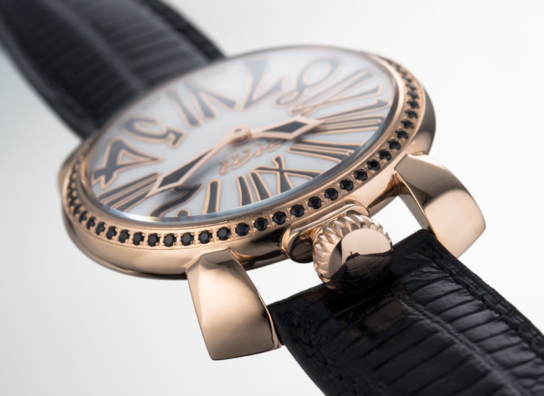 gagamilano手表手动35mm宝石系列玫瑰金通用型手表60261