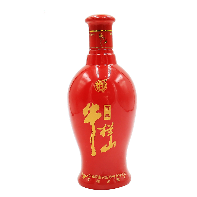 牛栏山百年红八8年38度浓香型白酒500ml单瓶