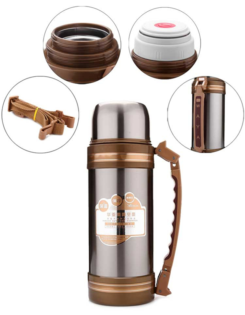 华亚wayahg620006号真空不锈钢户外运动旅行广口保温壶hg62000