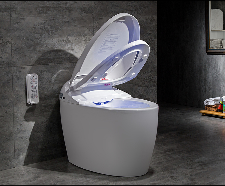 家用坐便器一体式自动冲水虹吸式半自动马桶电动马桶工程款波迷娜
