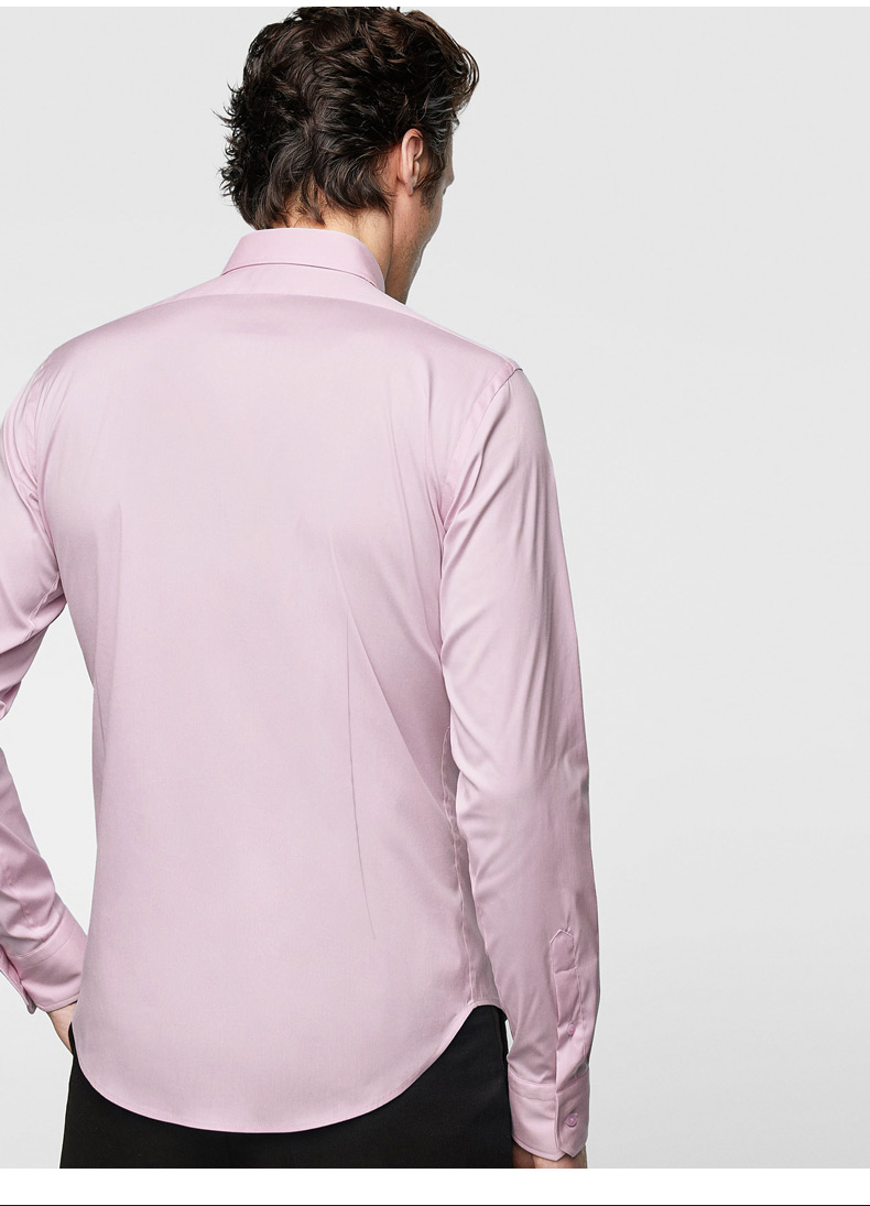 富绅virtue长袖衬衫cf052526239码修身版深蓝色cf052526