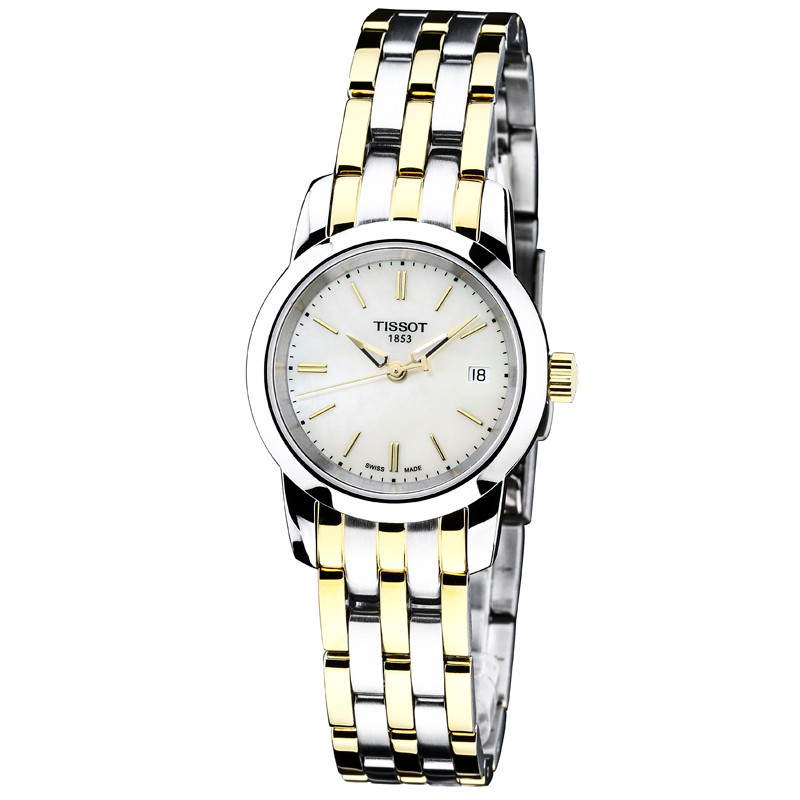 天梭tissottclassic经典系列石英女表t0332102211100