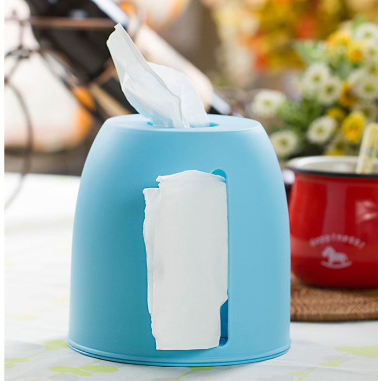 简约时尚塑料圆筒圆形卷纸筒彩色纸巾盒创意纸巾筒抽纸盒子纯色糖果色