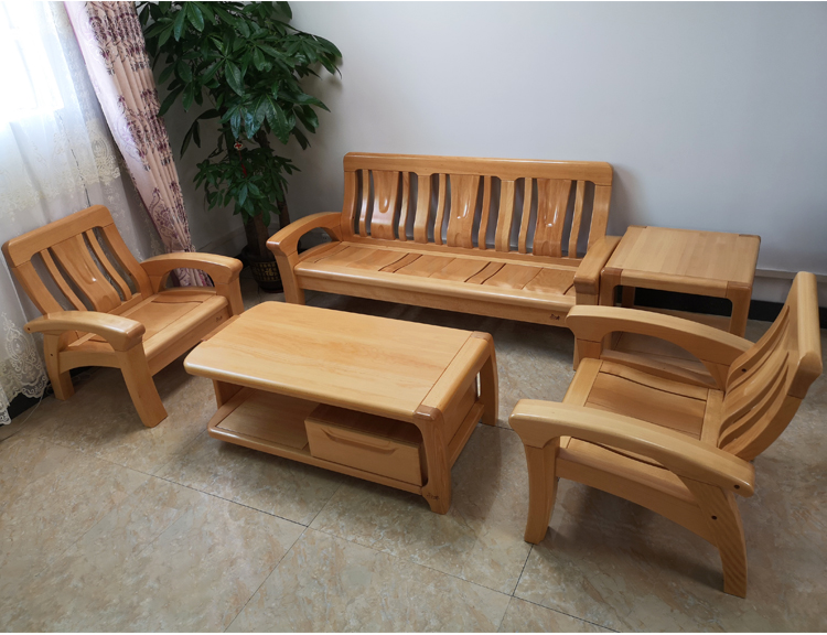 实木沙发组合客厅中式家具冬夏两用木质全榉木沙发【价格 图片 品牌