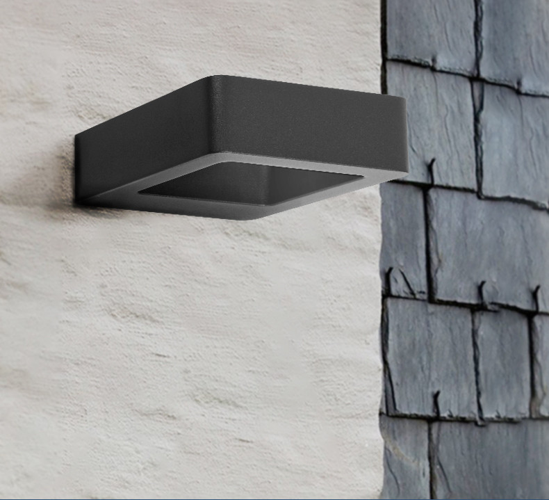 savia北欧创意个性长方形壁灯室外防水门口壁灯门前阳台壁灯das