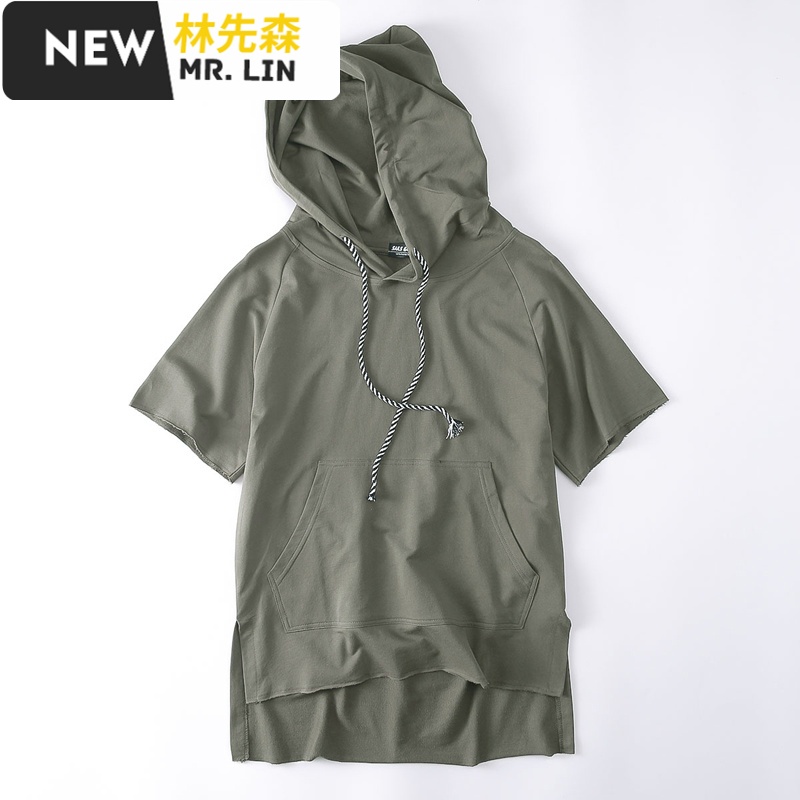 流男装欧美高街JUSTIN BIEBER同短袖卫衣 前