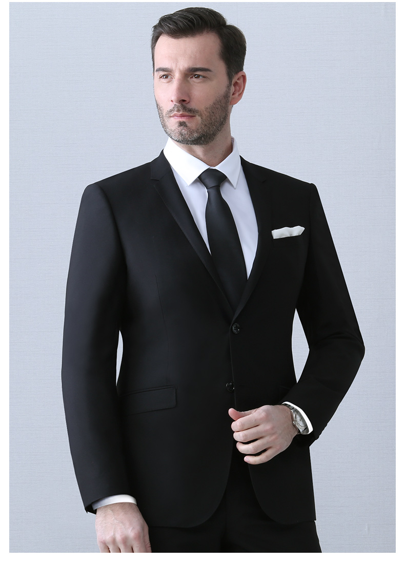培罗蒙baromon春秋新款西服套装男士修身商务正装西装男结婚小西装