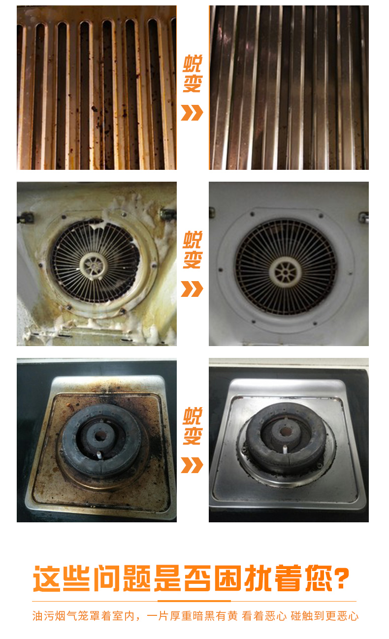 油煙機清洗劑去油神器廚房強力除重油汙泡沫清潔劑家用