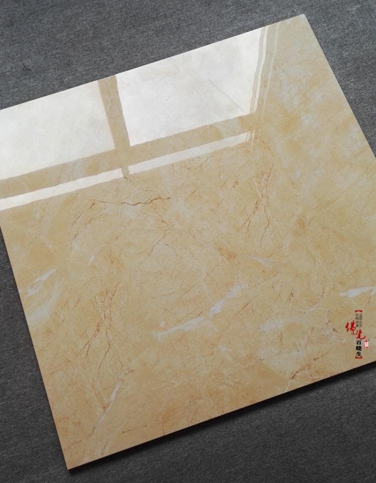 佛山产瓷砖黄玉系列800x800全抛釉客厅地砖防滑砖耐磨抛釉砖壹德壹