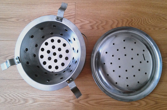 齐齐哈尔烤炉户外木炭圆形韩式烧烤炉家用碳烤锅烧烤架子