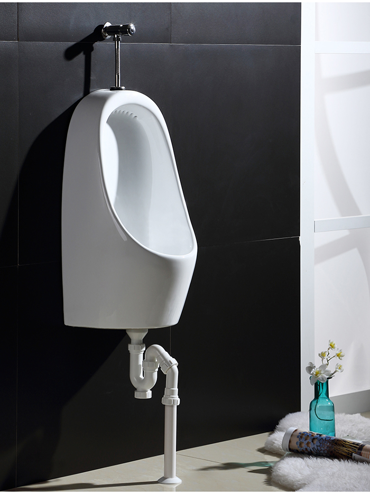 家用陶瓷小便斗感应智能小便器落地尿斗壁挂式男士尿池厕所小便槽