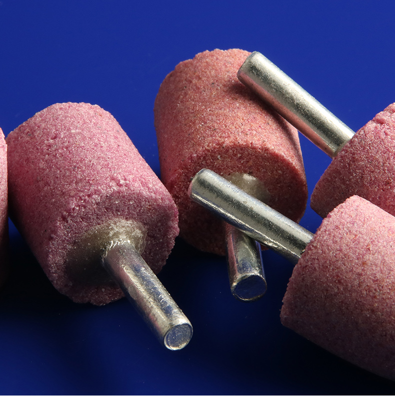 6mm柄火石仔红刚玉电磨头6mm柄砂轮火石仔红刚玉砂轮电磨头