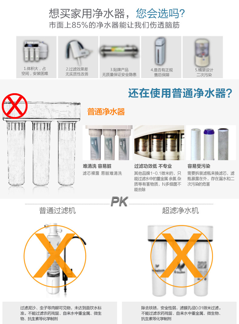 浩泽净水机wifi网络家用直饮厨房净水纯水机反渗透直饮机自来水过滤器