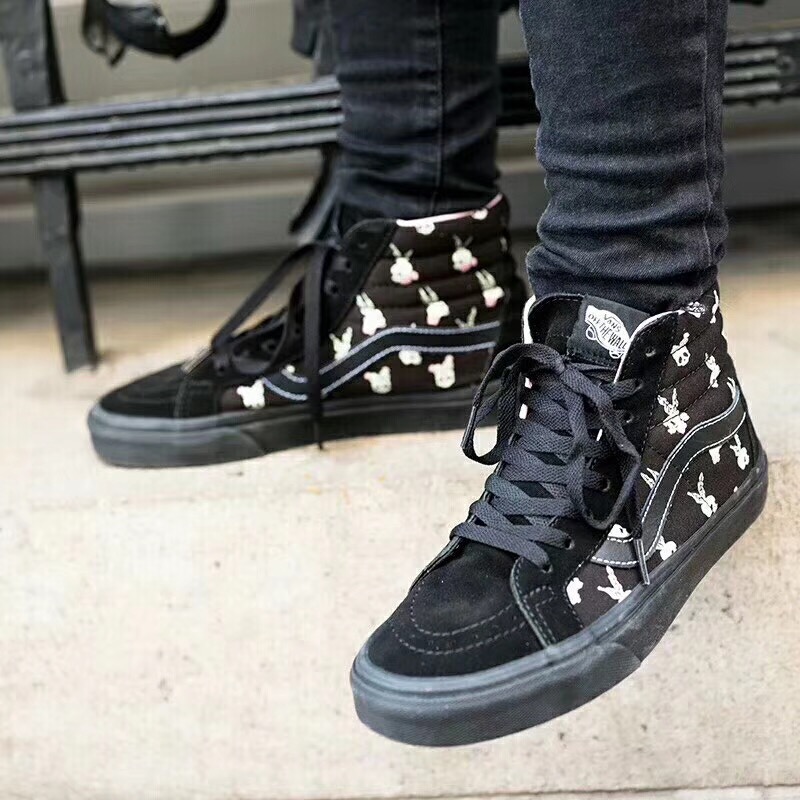 vans运动休闲鞋 vans 万斯骷髅印花old skool高帮低帮女鞋休闲运动
