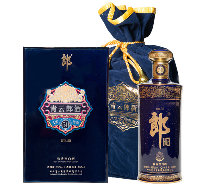 郎酒青云郎50 53度998ml单瓶 酱香型白酒 奢香藏品