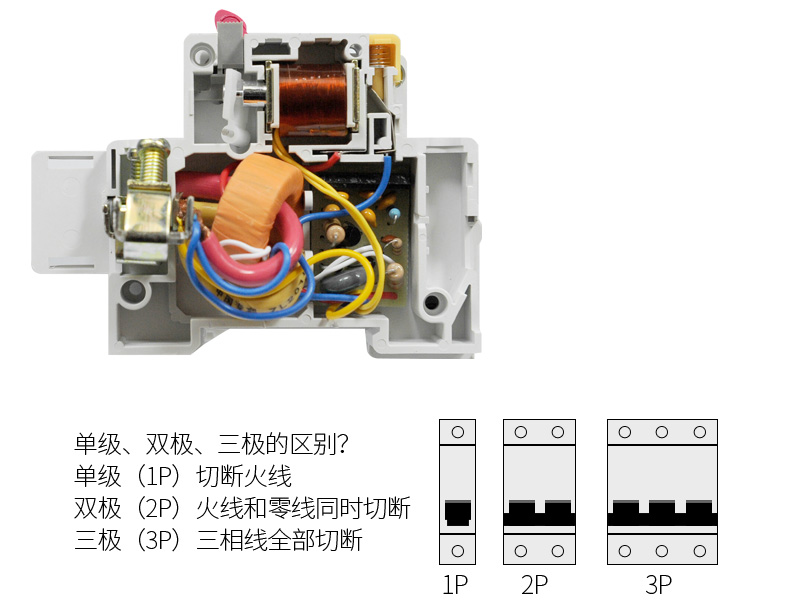 飞雕(feidiao)断路器 飞雕(feidiao)空气开关 漏电保护器开关63a 2p