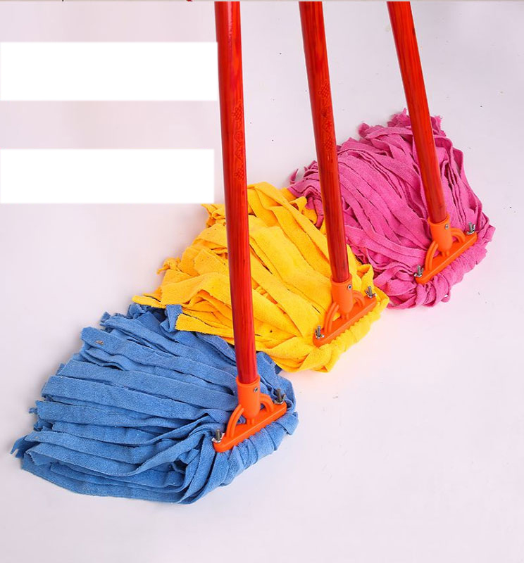 超级新品 老式普通木拖把线家用圆头墩布拖把吸水家庭酒店物业工厂