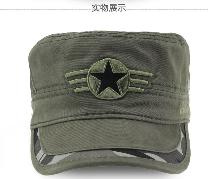 mtiny美军特种兵帽子男士迷彩军帽子男户外遮阳帽平顶帽男春夏秋冬