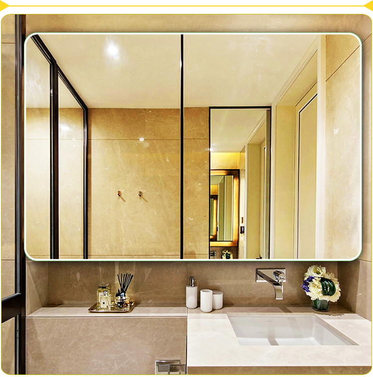 妮多美无框卫浴镜壁挂浴室镜卫生间镜子洗手间梳妆台厕所镜子