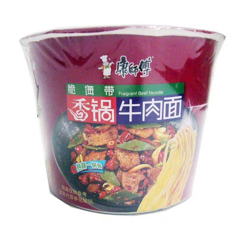 康师傅方便面 康师傅脆海带香锅牛肉面120g/桶【价格 图片 品牌 报价