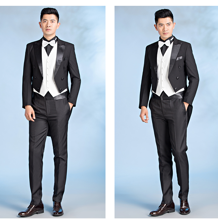 newlake男指挥服装燕尾服套装表演主持人西装合唱成人礼服西服男士