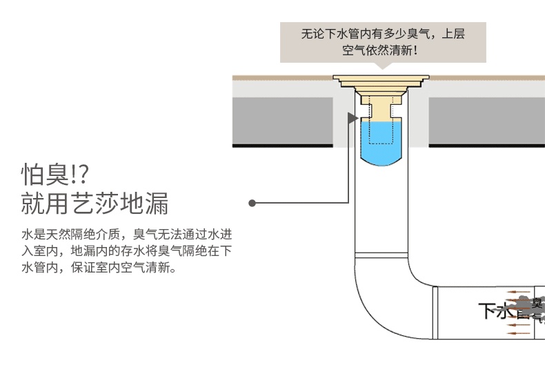 卫生间地漏分解图图片