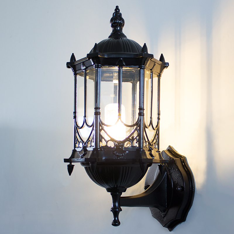 户外壁灯防水欧式复古阳台庭院灯美式过道楼梯室外田园led墙壁灯姜