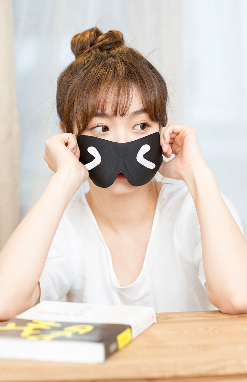 眼罩睡眠遮光透气女可爱韩国男士学生儿童护眼罩耳塞三件套