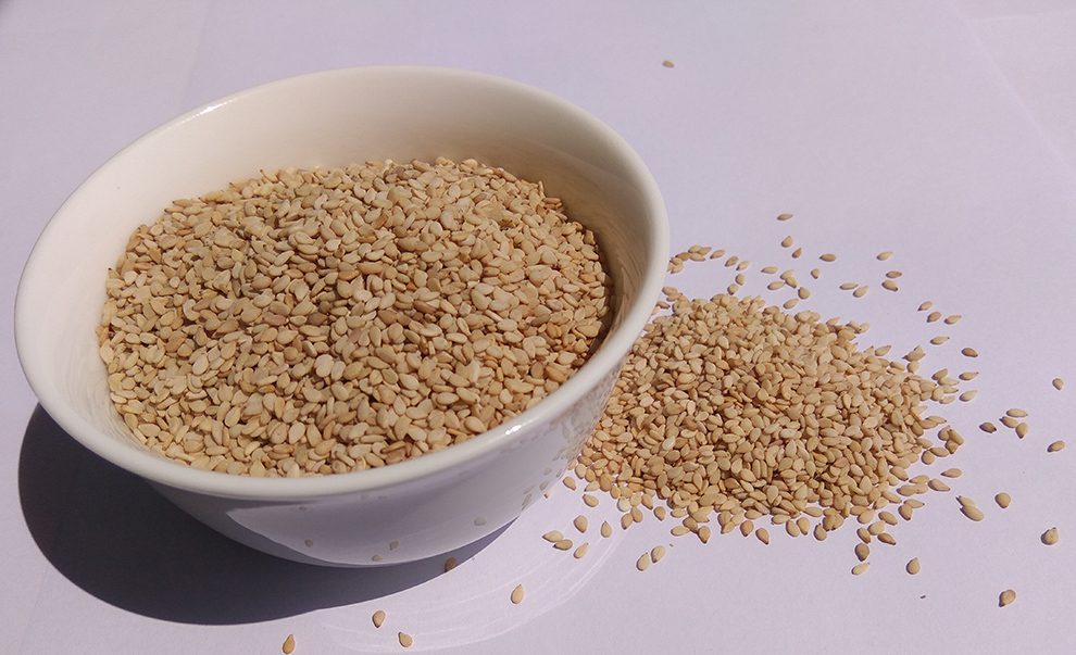 三只碗白芝麻带皮生芝麻200g