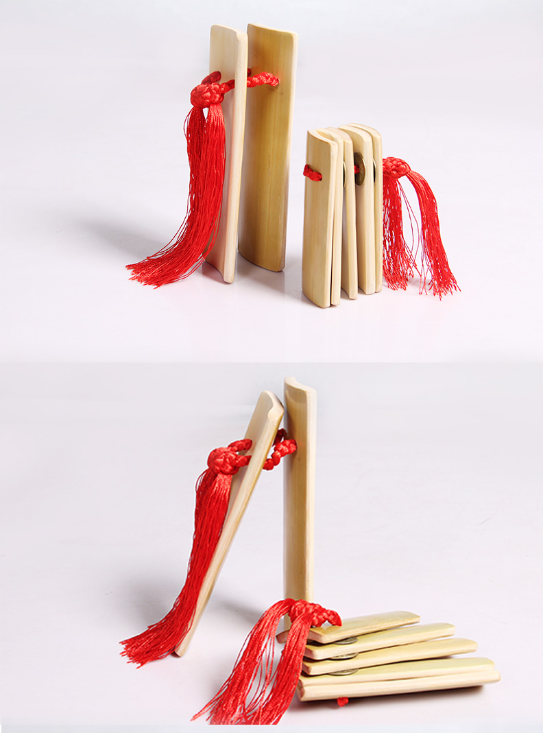 梵巢打击乐器kc-01 梵巢 楠竹快板 成年人 原色 竹子 材质 初学 演奏