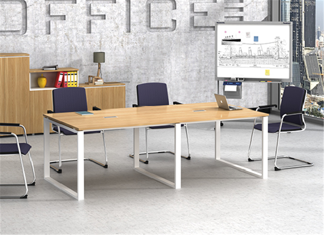 超级新品 徽格 钢木会议桌 现代简约会议桌