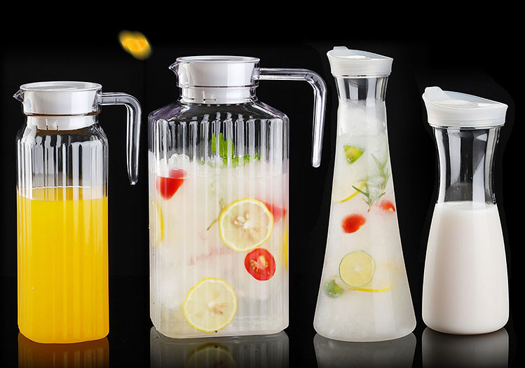 哲飞家居果汁壶酒扎壶塑料果汁条纹壶