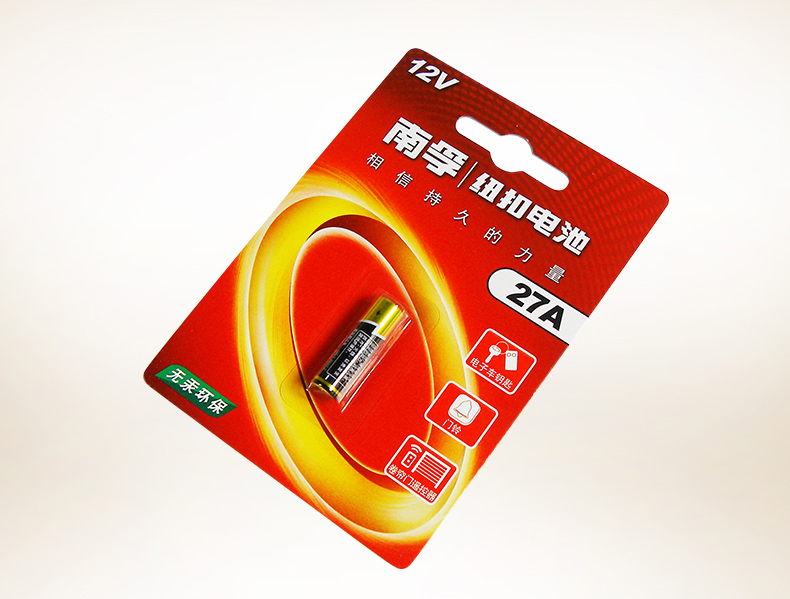 南孚27a12v27a伏电池车库门卷闸卷帘门摩托汽车遥控器电池1粒
